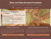 Tablet Screenshot of borchardfoundation.org